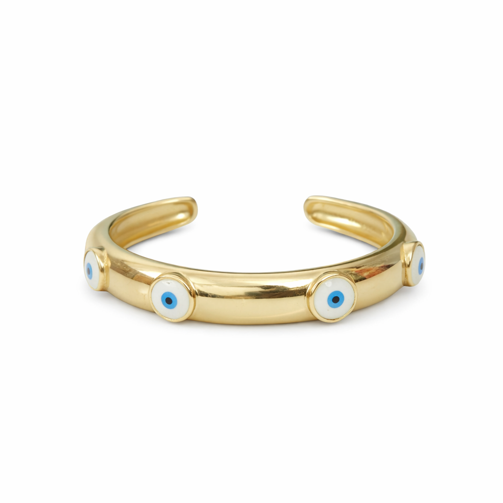 Celeste Evil Eye Cuff Bracelet