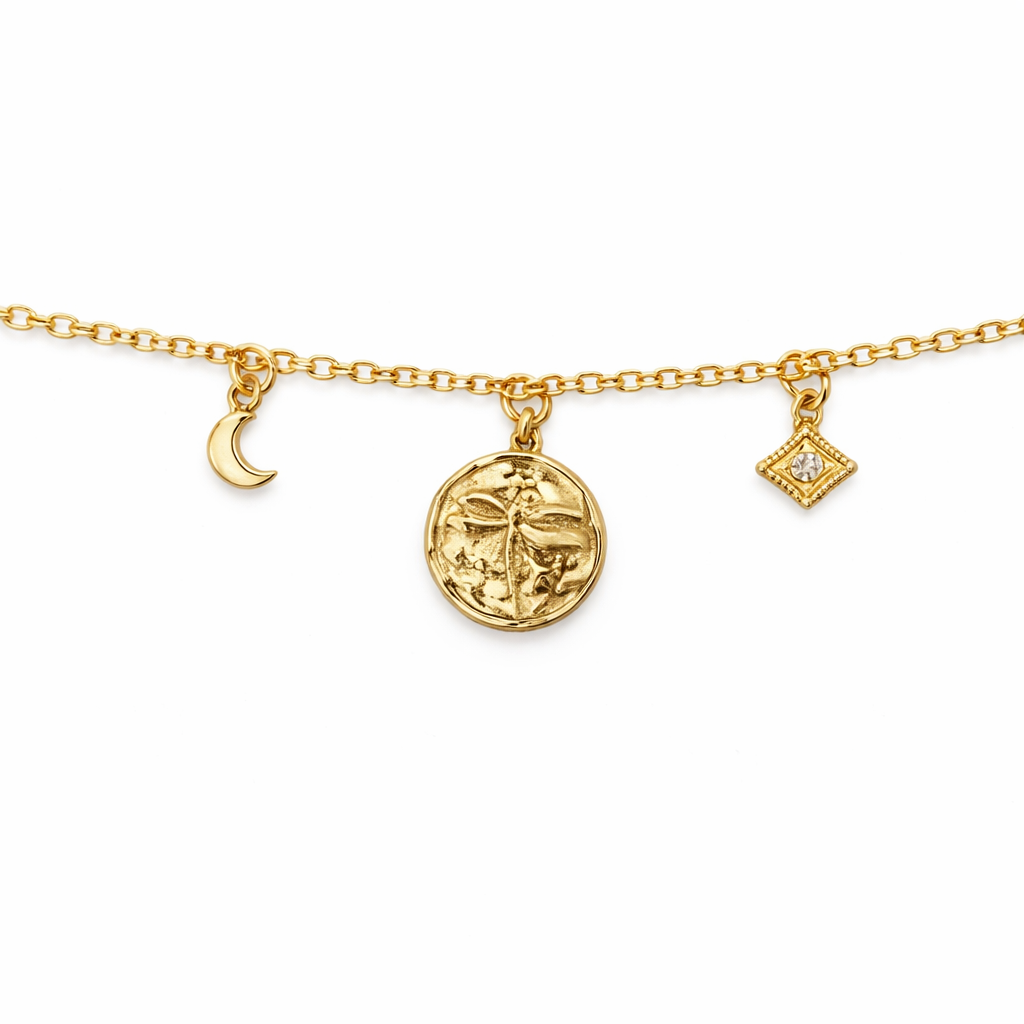 Celestia Medallion Charm Bracelet