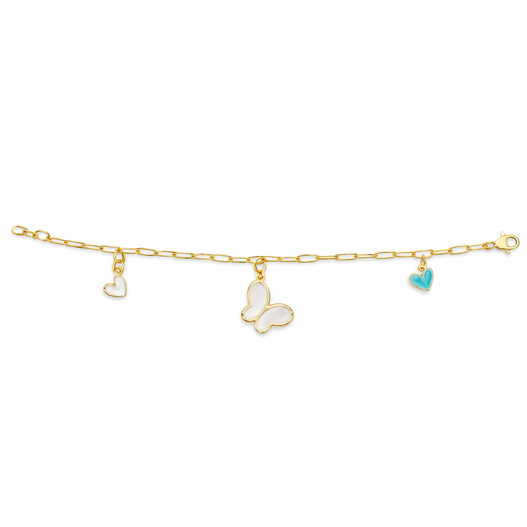 Celestia Butterfly Charm Bracelet
