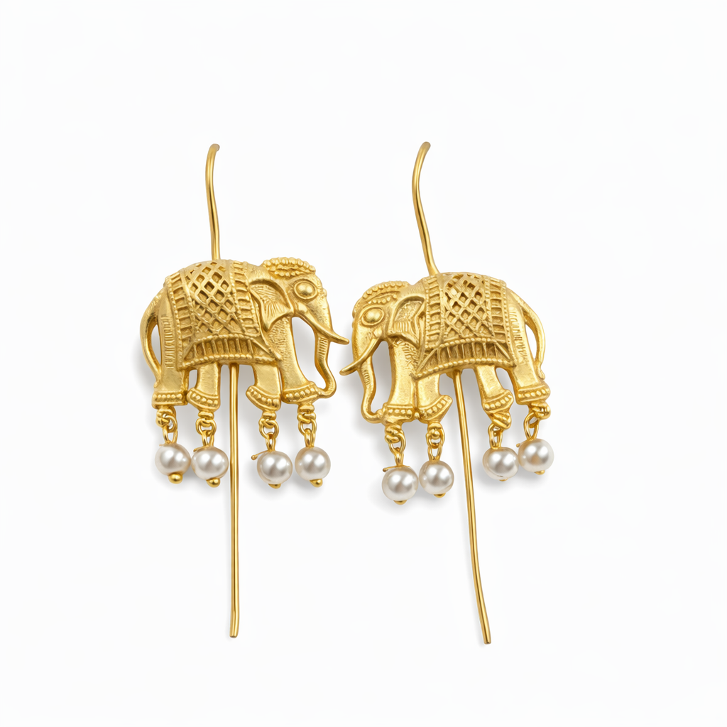 Rajita Pearl Elephant Cuff Earring