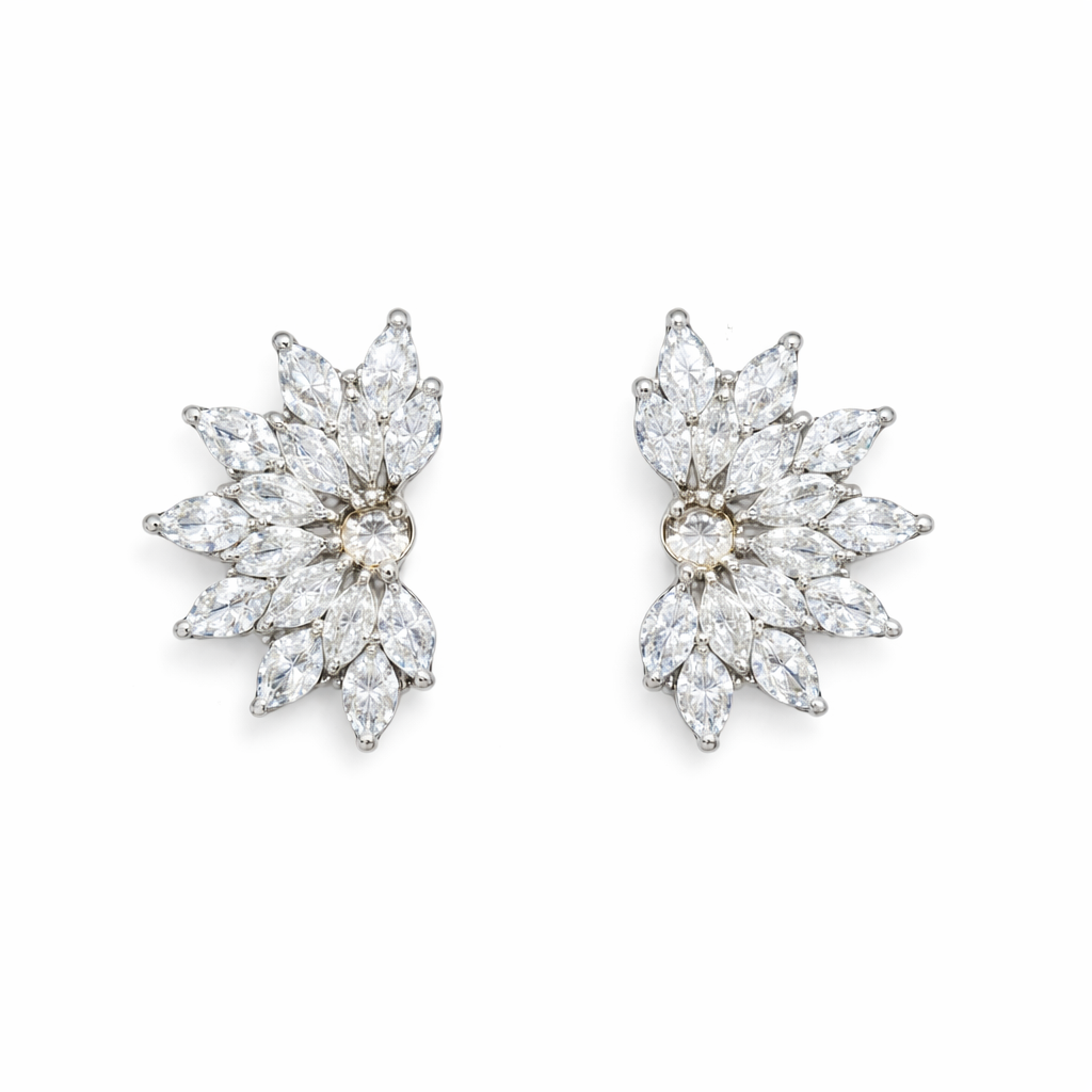 Celestia Crystal Bloom Earrings