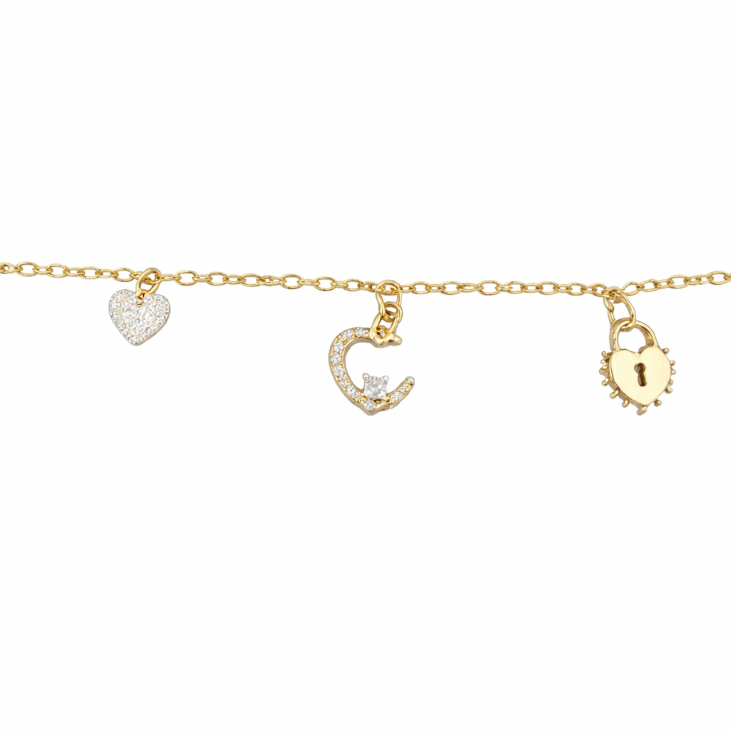 Aurelia Charm Lock Bracelet
