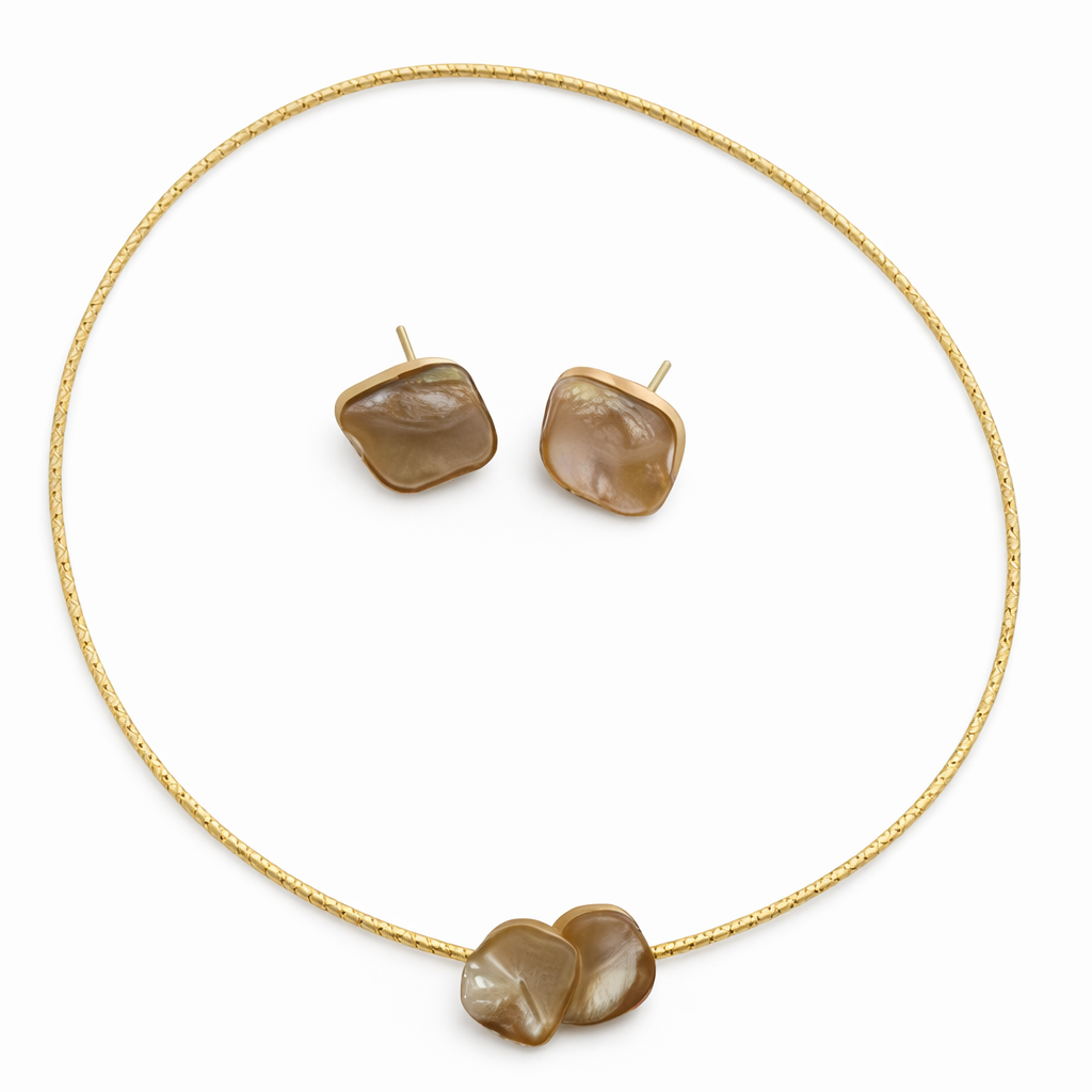 Aurelia Stone Duo Necklace Set