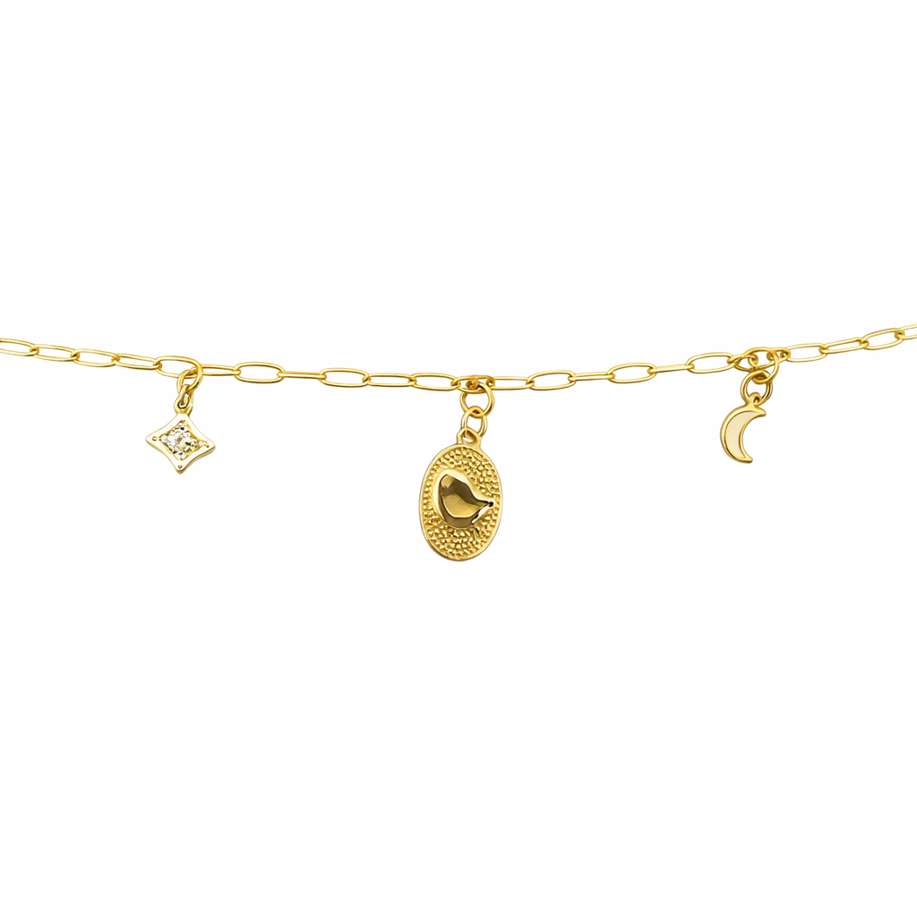 Luna Charm Medallion Bracelet