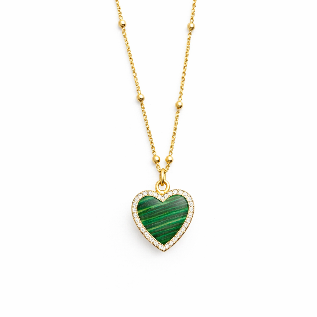 Verdant Heart Crystal Pendant