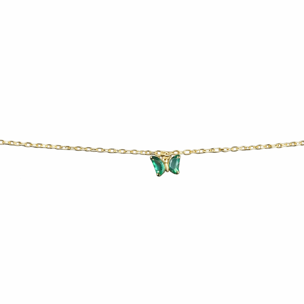 Emerald Flutter Butterfly Bracelet