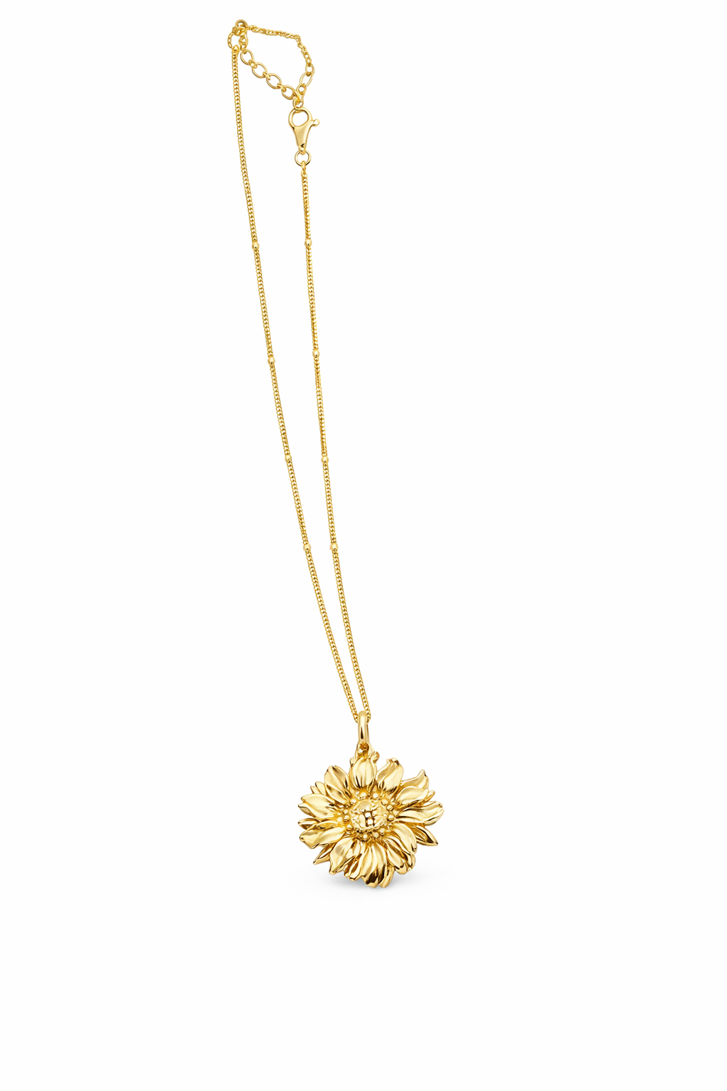 Aurelia Sunburst Floral Pendant