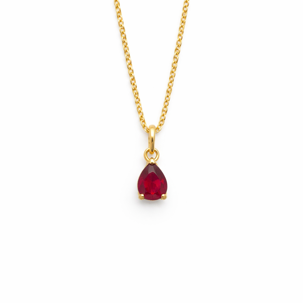 Ruby Teardrop Pendant