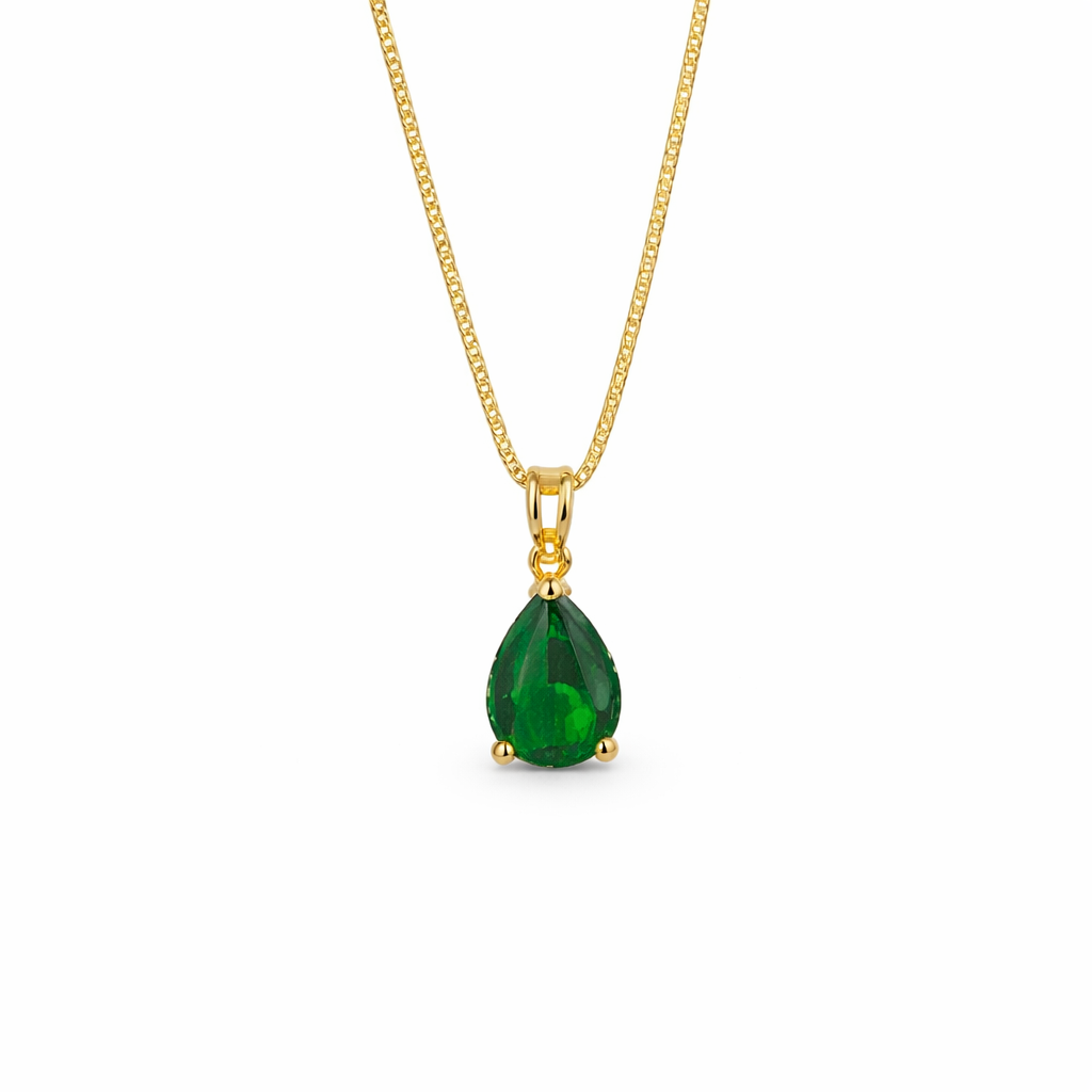 Emerald Teardrop Pendant